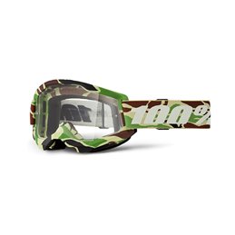 MASK 100% STRATA 2 WAR CAMO - TRASPARENTE