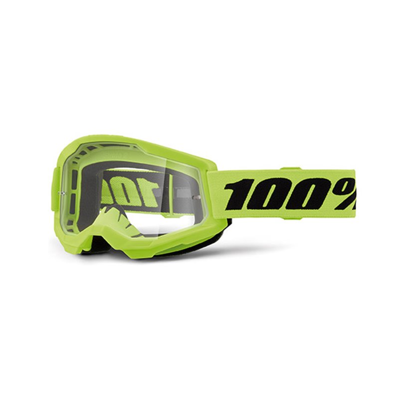 MASK 100% STRATA 2 NEON GIALLO - TRASPARENTE MASK 100% STRATA 2 NEON GIALLO - TRASPARENTE