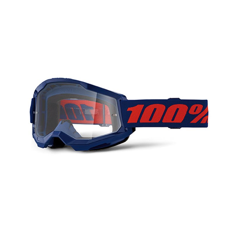 MASK 100% STRATA 2 NAVY - TRASPARENTE MASK 100% STRATA 2 NAVY - TRASPARENTE