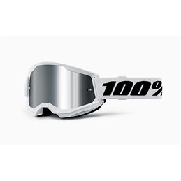 MASK 100% STRATA 2 BIANCO - A SPECCHIO ARGENTO