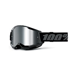 MASKE 100% STRATA 2 JUNIOR NERO - A SPECCHIO ARGENTO