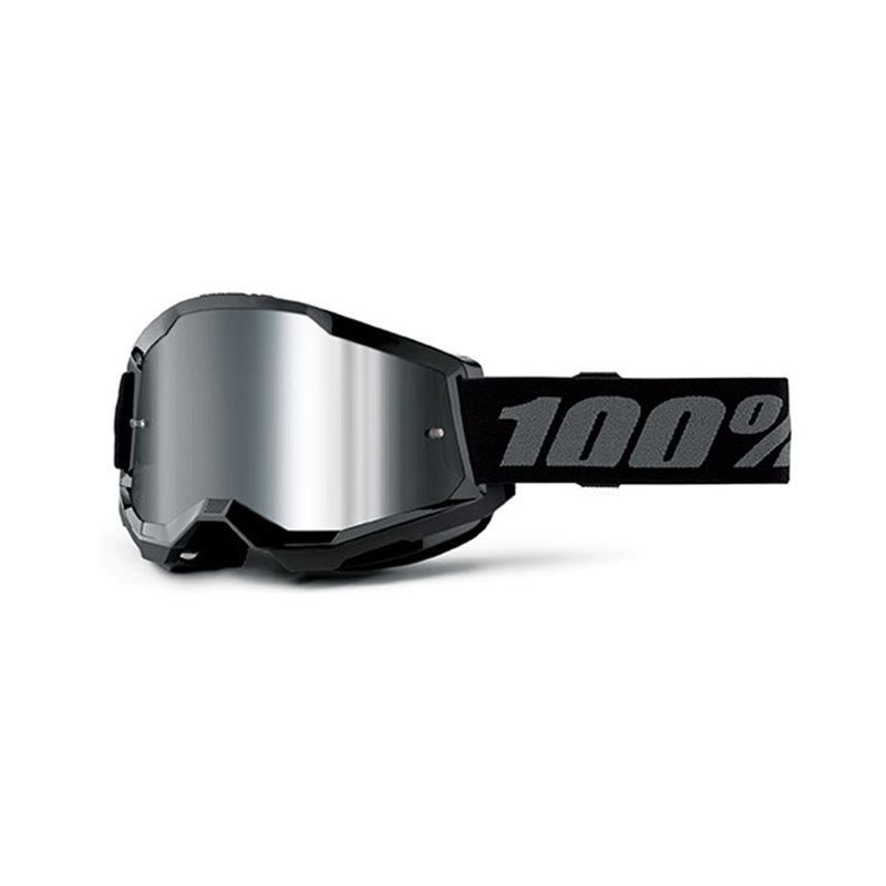 MASQUE 100% STRATA 2 JUNIOR NERO - A SPECCHIO ARGENTO
