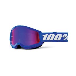 MASK 100% STRATA 2 JUNIOR BLUE - A SPECCHIO ROSSA/BLU
