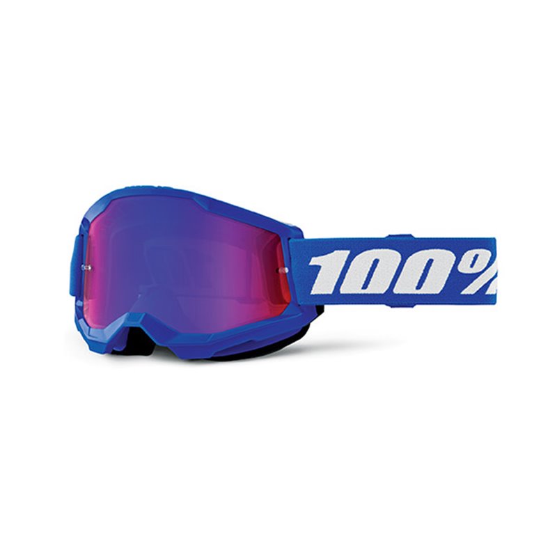 MASK 100% STRATA 2 JUNIOR BLUE - A SPECCHIO ROSSA/BLU