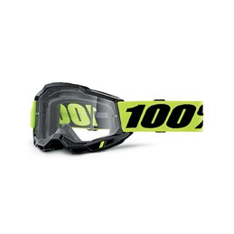 MASK 100% ACCURI 2 OTG NEON GIALLO - TRASPARENTE