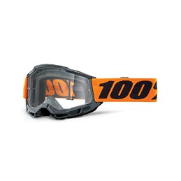 MASK 100% ACCURI 2 OTG ORANGE - TRASPARENTE