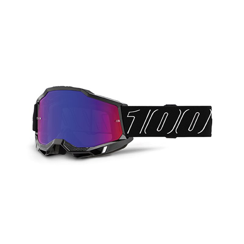 MASK 100% ACCURI 2 NEROLINE - A SPECCHIO ROSSO/BLU