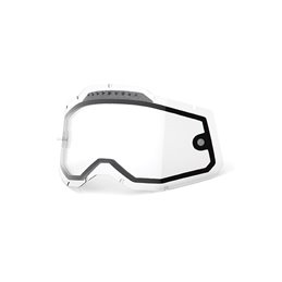 LENTILLE DOPPIA TRASPARENTE CON PRESE ARIA PER MASCHERE RC2/AC2/ST2