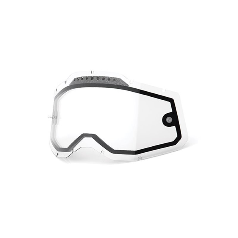 LENTILLE DOPPIA TRASPARENTE CON PRESE ARIA PER MASCHERE RC2/AC2/ST2