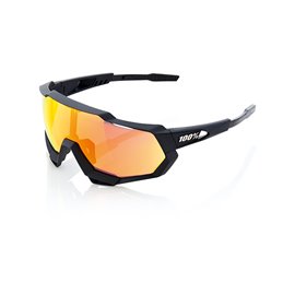 SUNGLASSES SPEEDTRAP - SOFT TACT NERO - LENTI HIPER MULTISTRATO A SPECCHIO ROSSE