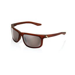 SUNGLASSES HAKAN - SOFT TACT ROOTBEER - LENTI HIPER A SPECCHIO ARGENTO