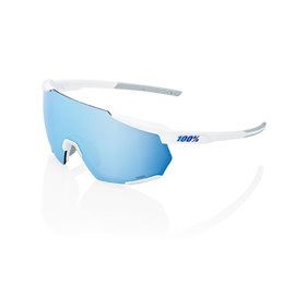 SUNGLASSES RACETRAP 3.0 - MATTE BIANCO - LENTI HIPER A SPECCHIO BLU MULTILAYER