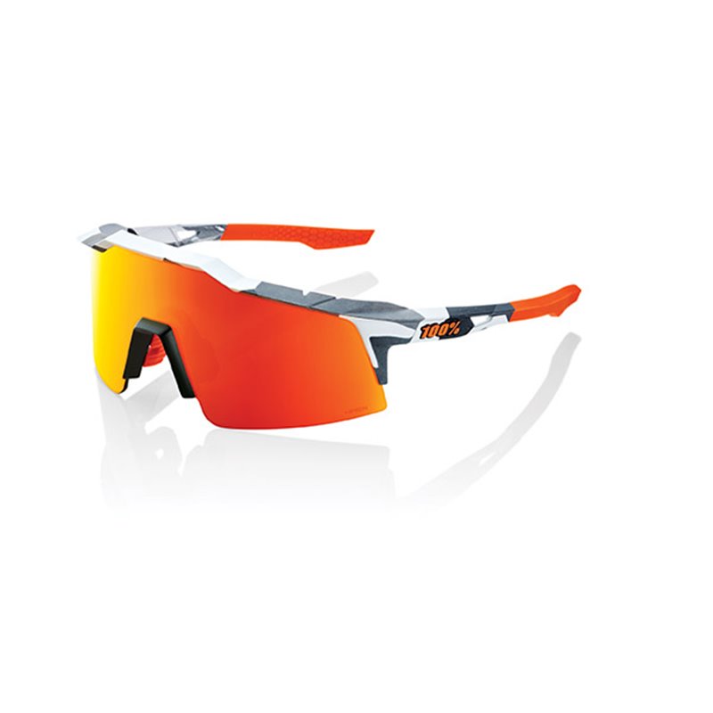 SUNGLASSES SPEEDCRAFT SL - SOFT TACT GRIGIO CAMO - LENTI HIPER A SPECCHIO ROSSE MULTILAYER