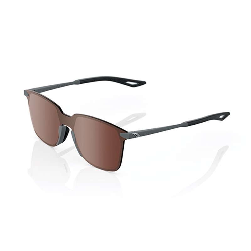 GAFAS DE SOL LEGERE SQUARE - SOFT TACT COOL GRAY - LENTI HIPER A SPECCHIO ARGENTO CREMISI
