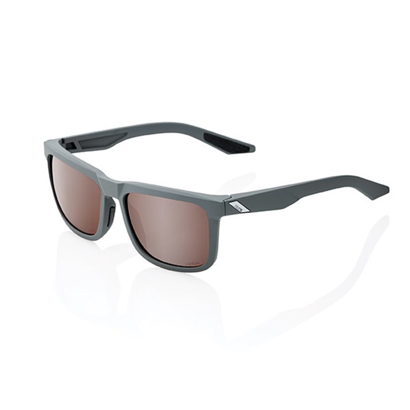 LUNETTES DE SOLEIL BLAKE - SOFT TACT COOL GRIGIO - LENTI HIPER A SPECCHIO ARGENTO CREMISI