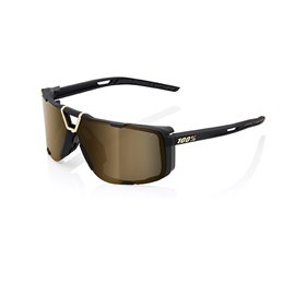 LUNETTES DE SOLEIL EASTCRAFT - SOFT TACT NERO - LENTI A SPECCHIO ORO