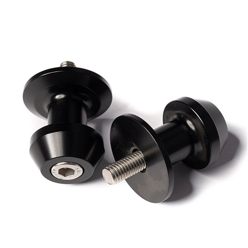 PAR DE SOPORTES PARA SOPORTES POSTERIORE (8MM) COLORE NERO