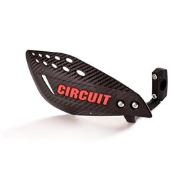 HANDGUARDS VECTOR CARBON CON SCRITTA ROSSA (Rif.CIRCUIT: PM061-2DA)