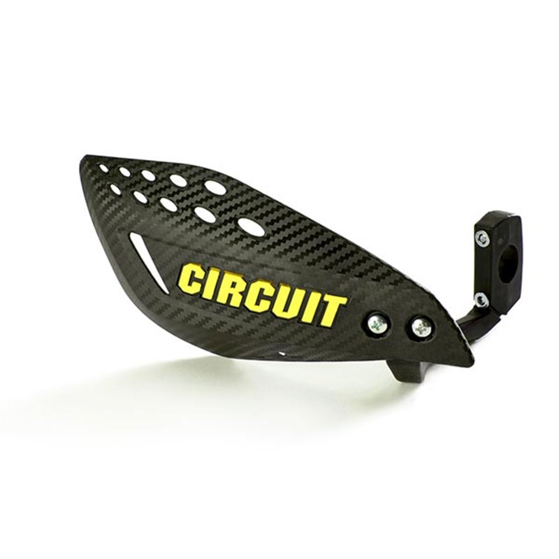 HANDGUARDS VECTOR CARBON CON SCRITTA GIALLA (Rif.CIRCUIT: PM061-2D6)