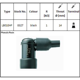 ATTAQUE DE BOUGIE D'ALLUMAGE NGK LB01EHF
