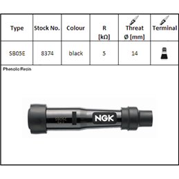 ATTAQUE DE BOUGIE D'ALLUMAGE NGK SB05E