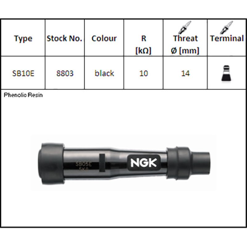 ATTAQUE DE BOUGIE D'ALLUMAGE NGK SB10E