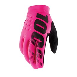 GUANTES 100% BRISKER NEON PINK TAGLIA L