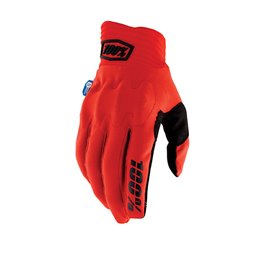 GLOVES 100% COGNITO SMART SHOCK ROSSO TAGLIA L