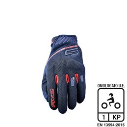 GUANTES FIVE RS3 EVO AIRFLOW NERO/ROSSO TAGLIA L