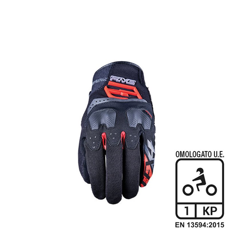 GLOVES FIVE TFX4 NERO/ROSSO TAGLIA L GLOVES FIVE TFX4 NERO/ROSSO TAGLIA L