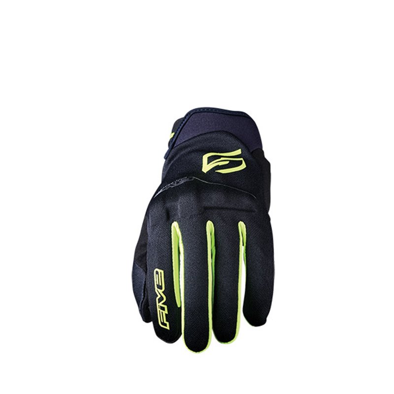 GUANTES FIVE GLOBE EVO NERO/GIALLO FLUO TAGLIA L