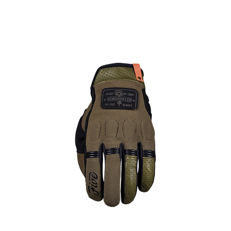 GLOVES FIVE SCRAMBLER KHAKI / NERO TAGLIA L