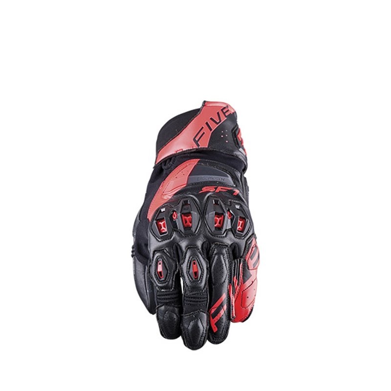 GUANTES FIVE SF1 EVO NERO / FLUO ROSSO