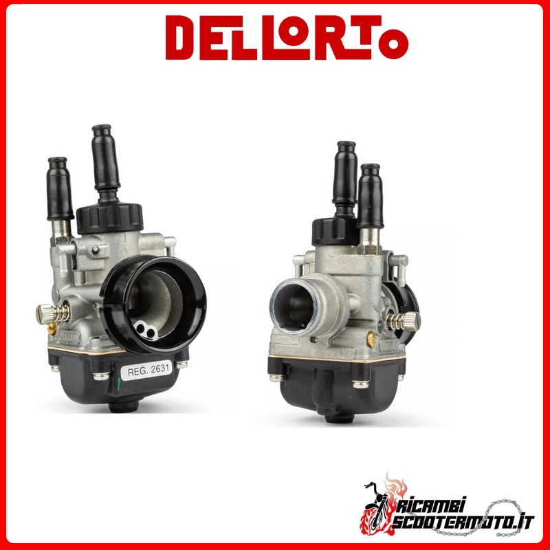 DELLORTO CARBURETOR PHBG 19 DS 2T ARIA MANUALE CON MISCELATORE UNIVERSALE SCOOTER