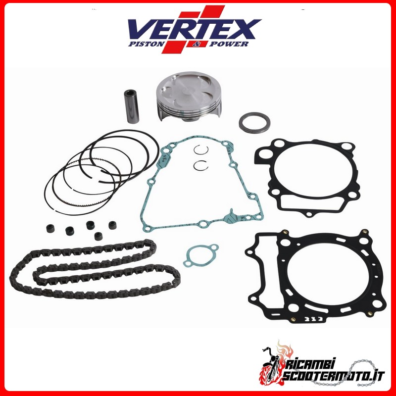 PISTON KIT + CAGE + SEALS VERTEX 94,96 Yamaha WR 450 F 2003-2006 PISTON KIT + CAGE + SEALS VERTEX 94,96 Yamaha WR 450 F 2003-2006