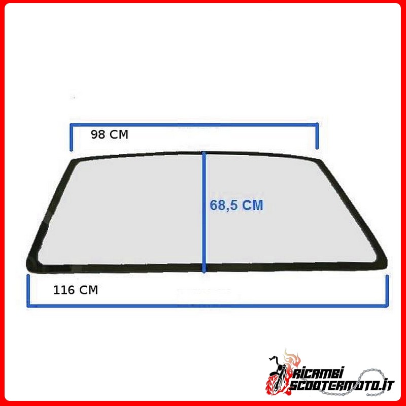 WINDSHIELD FRONT GLASS Microcar Lyra VH8LY WINDSHIELD FRONT GLASS Microcar Lyra VH8LY