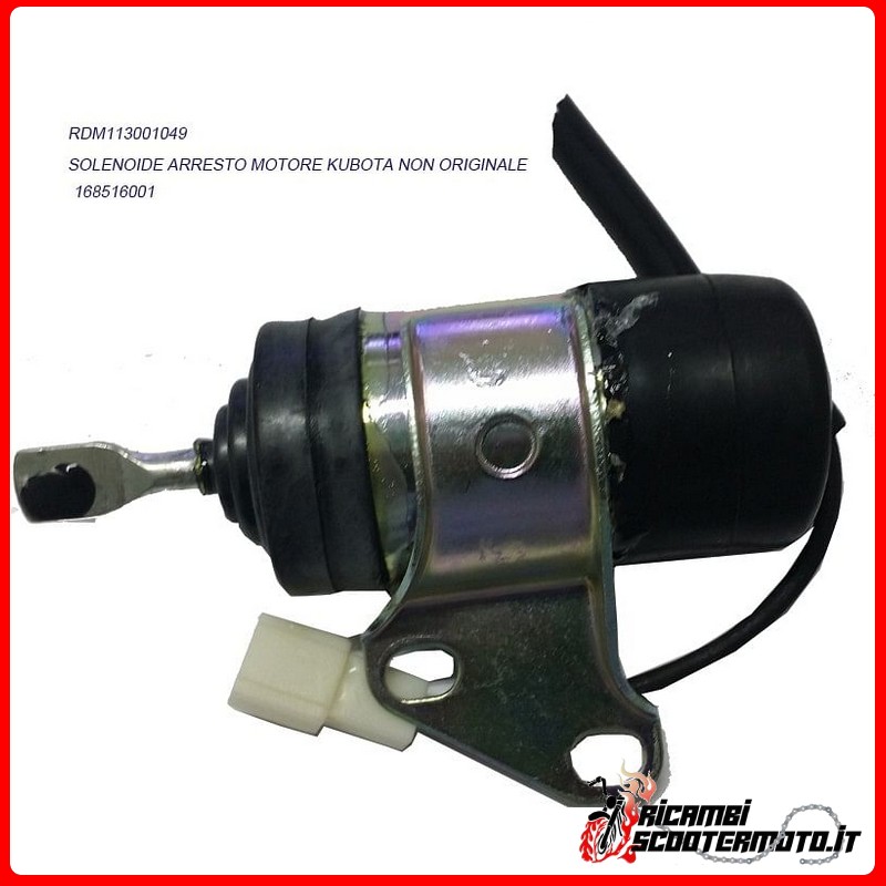 SOLENOIDE DE PARADA ELÉCTRICA PARA MOTOR KUBOTA Z402 Z482 AIXAM