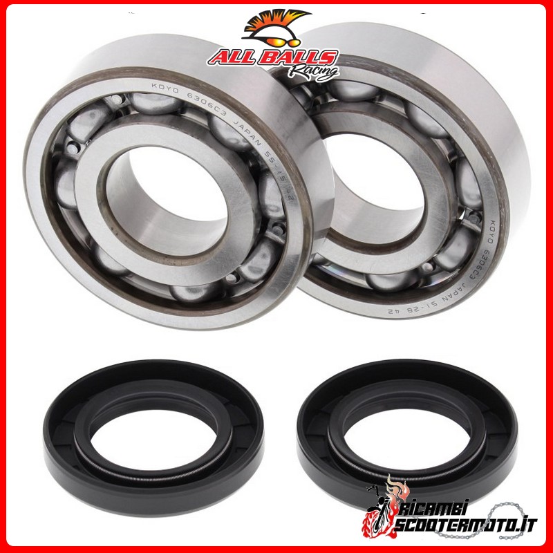 KIT DE COJINETE DE CIGUEÑAL All Balls Kawasaki KX 500 1985-2004 KIT DE COJINETE DE CIGUEÑAL All Balls Kawasaki KX 500 1985-2004