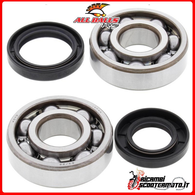 KIT CUSCINETTI ALBERO MOTORE ALL BALLS YAMAHA YZ 125 1998-2000