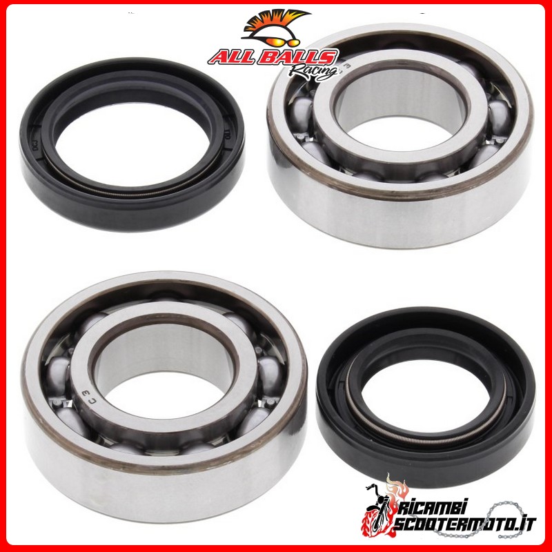 KIT CUSCINETTI ALBERO MOTORE ALL BALLS YAMAHA BW 80 1986-1990 KIT CUSCINETTI ALBERO MOTORE ALL BALLS YAMAHA BW 80 1986-1990