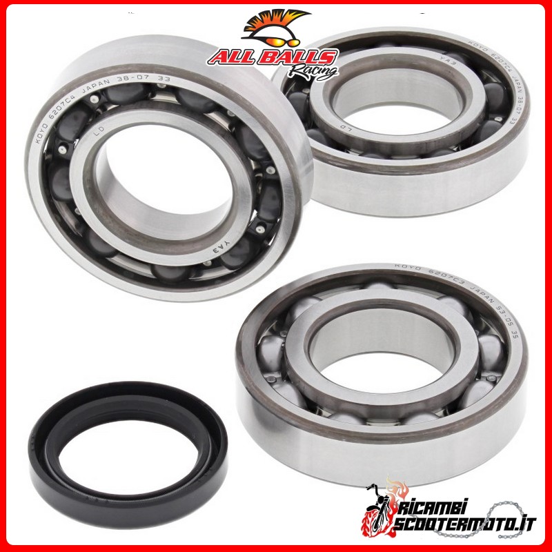 KIT DE COJINETE DE CIGUEÑAL All Balls Polaris Hawkeye 400 HO 2x4 2012-2014 KIT DE COJINETE DE CIGUEÑAL All Balls Polaris Hawkeye 400 HO 2x4 2012-2014