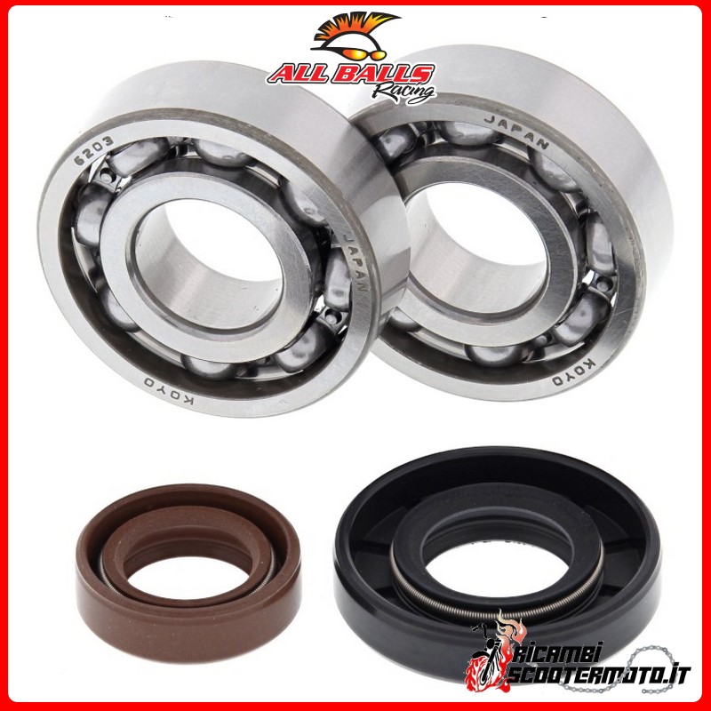 KIT CUSCINETTI ALBERO MOTORE ALL BALLS KTM 50 JR ADV 2002-2003 KIT CUSCINETTI ALBERO MOTORE ALL BALLS KTM 50 JR ADV 2002-2003