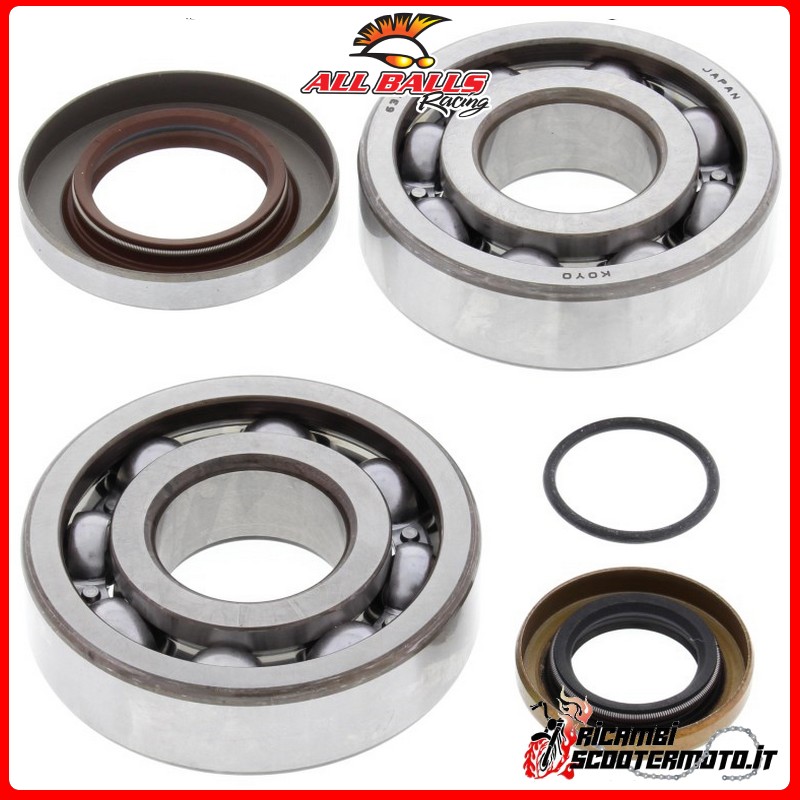 KIT DE COJINETE DE CIGUEÑAL All Balls Gas Gas EC 200 2T 2003-2004 KIT DE COJINETE DE CIGUEÑAL All Balls Gas Gas EC 200 2T 2003-2004