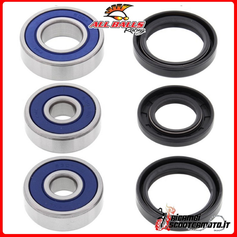 FRONT WHEEL BEARING KIT All Balls Yamaha DT 100 1977-1983 FRONT WHEEL BEARING KIT All Balls Yamaha DT 100 1977-1983