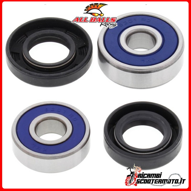 KIT CUSCINETTI RUOTA ANTERIORE ALL BALLS KAWASAKI KD 125 1975-1979