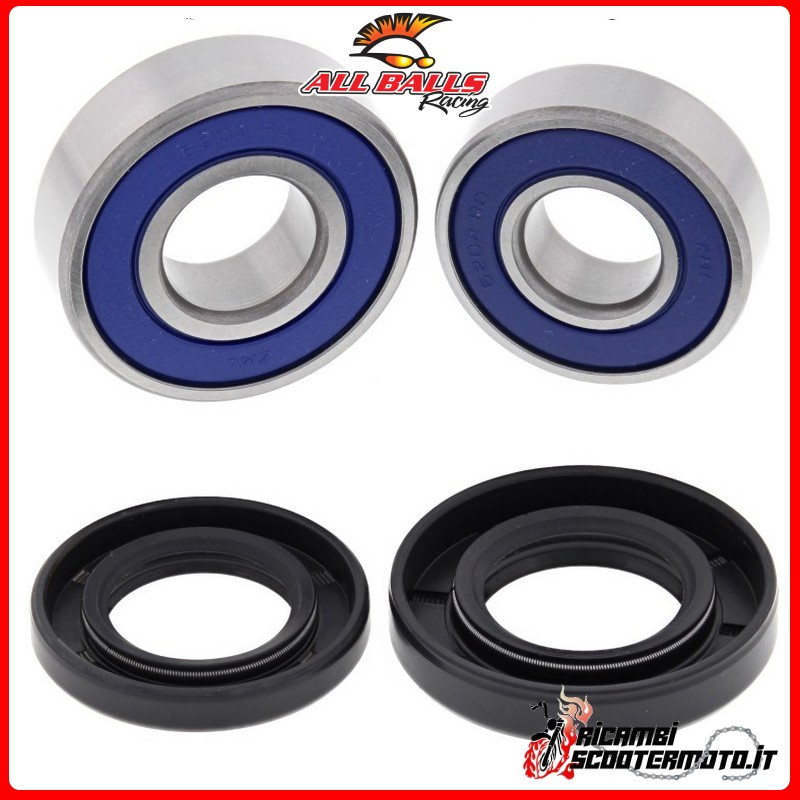 KIT CUSCINETTI RUOTA ANTERIORE ALL BALLS KAWASAKI KX 125 1982-1984