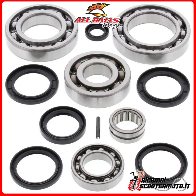 REAR DIFFERENTIAL BEARING AND OIL SEALS KIT All Balls Suzuki LT-V 700 F Twin Peaks 4x4 2004-2006