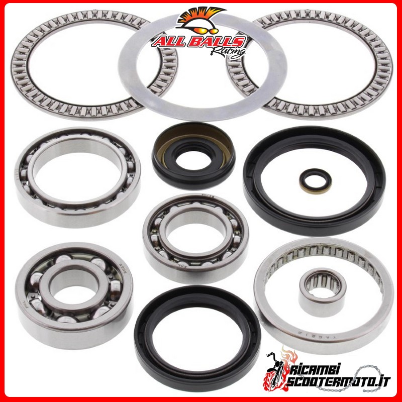 FRONT DIFFERENTIAL BEARING AND OIL SEALS KIT All Balls Kawasaki KVF360A Prairie 4x4 2003-2013