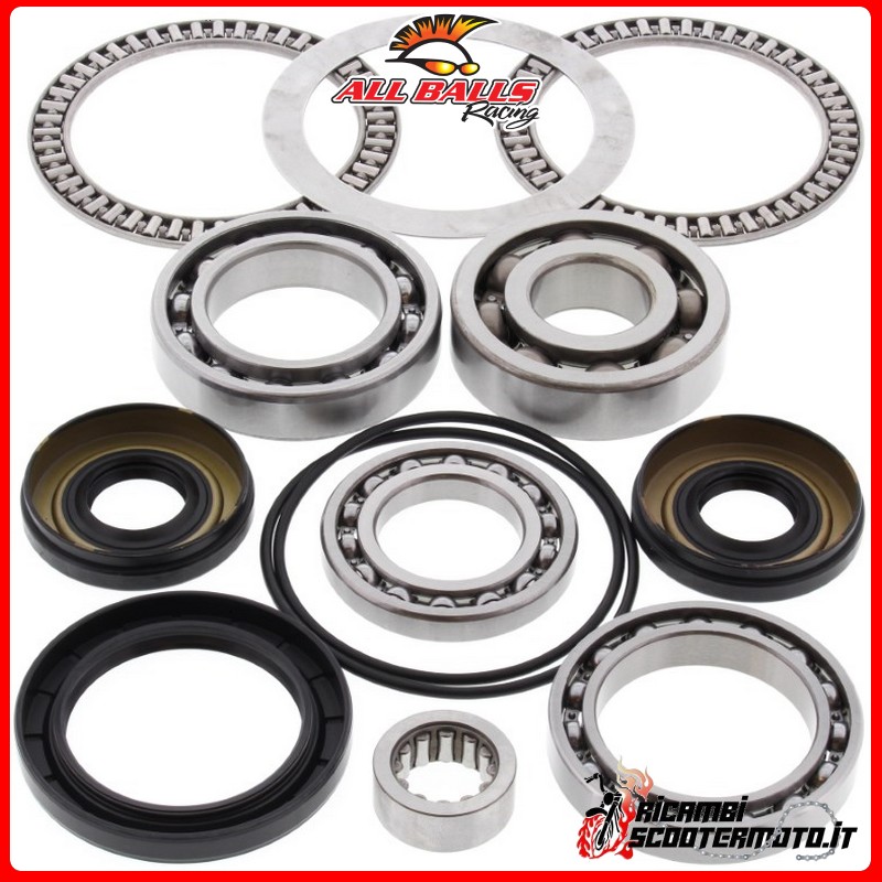 FRONT DIFFERENTIAL BEARING AND OIL SEALS KIT All Balls Kawasaki Teryx 750 4x4 2008-2013