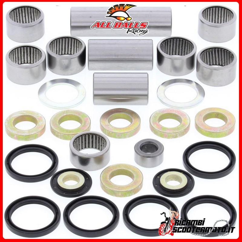 KIT DE COJINETE DE ARTICULACIÓN DEL AMORTIGUADOR MONOMONO All Balls Honda CR 125 R 1998-1999 KIT DE COJINETE DE ARTICULACIÓN DEL AMORTIGUADOR MONOMONO All Balls Honda CR 125 R 1998-1999